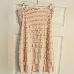 Express women's Dress size M light Pink Ruffle